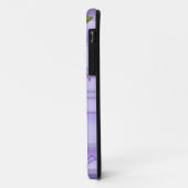 Coques Case-Mate iPhone Purple Pansy Plaid (Dos/Gauche)