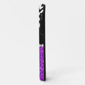 COQUES Case-Mate iPhone PURPLE PARTIES SCINTILLANT NOIR CHEVRON MONOGRAMME (Dos/Gauche)