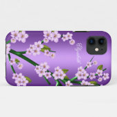 Coques Case-Mate iPhone Purple rose Fleur iPhone 5 élégant Classy (Dos (Horizontal))