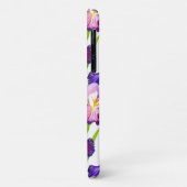 Coques Case-Mate iPhone Purple Rustique Pré Iris Fleurs Aquarelle (Dos/Gauche)