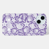Coques Case-Mate iPhone Purple Shells Personalized (Verso (horizontal))