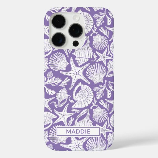Coques Case-Mate iPhone Purple Shells Personalized (Verso)