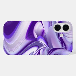Coques iPhone 16 Purple Snow Dream, Imaginaire Abstrait Rainbow-Art
