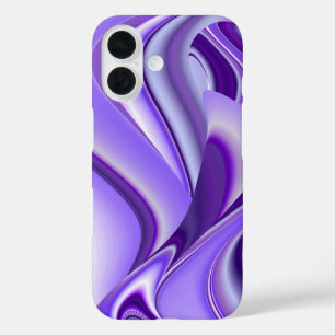 Coques iPhone 16 Purple Snow Dream, Imaginaire Abstrait Rainbow-Art