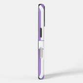 Coques Case-Mate iPhone Purple striped Personalized Name  (Verso / Droite)