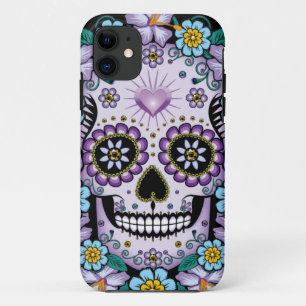 Case-Mate iPhone Case Purple Sugar Skull