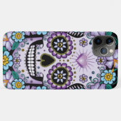 Coques Case-Mate iPhone Purple Sugar Skull (Dos (Horizontal))