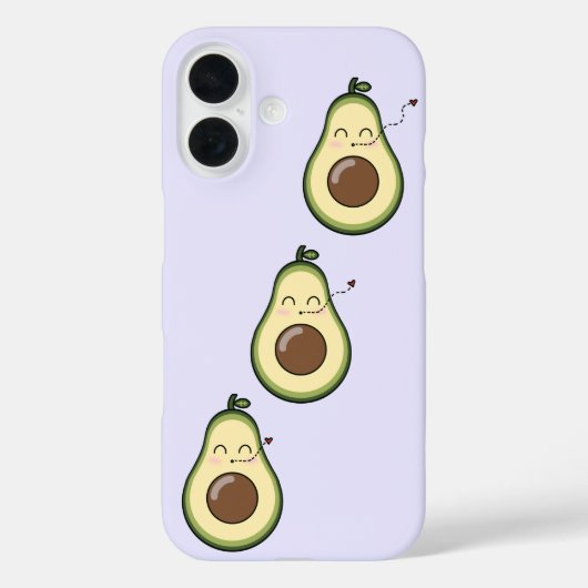 Coques Case-Mate iPhone Purple Sweet Avocado Kiss (Verso)