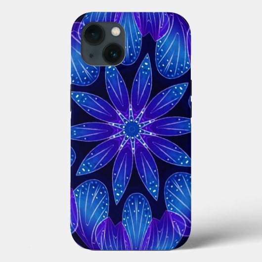 Coques Case-Mate iPhone Purple & Teal Petals Mandala (Verso)