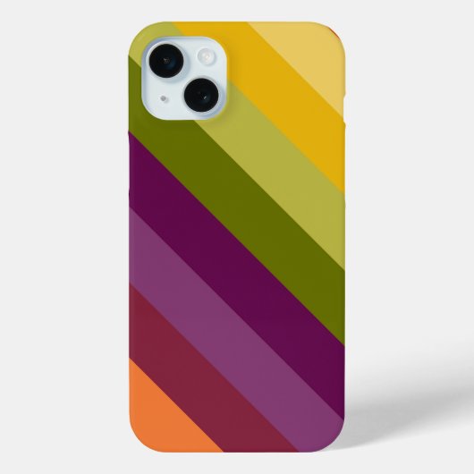 COQUES Case-Mate iPhone PURPLE VERT ORANGE JAUNE STRIPES (Verso)