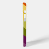 COQUES Case-Mate iPhone PURPLE VERT ORANGE JAUNE STRIPES (Verso / Gauche)