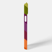 COQUES Case-Mate iPhone PURPLE VERT ORANGE JAUNE STRIPES (Verso / Droite)