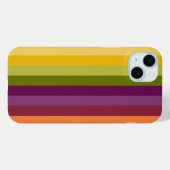 COQUES Case-Mate iPhone PURPLE VERT ORANGE JAUNE STRIPES (Verso (horizontal))