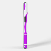 Coques Case-Mate iPhone Purple Zebra Impression avec monogramme (Verso / Droite)