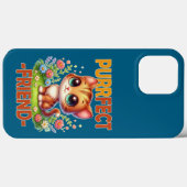 Coques Case-Mate iPhone Purrfect Friend pun Cute orange chat chaton dessin (Verso (horizontal))