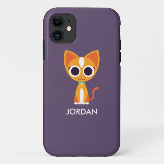 Coques Case-Mate iPhone Purrl le chat (Dos)