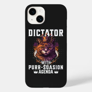 Coque Pour iPhone 14 Pursuasion Agenda Funny Bossy Cat
