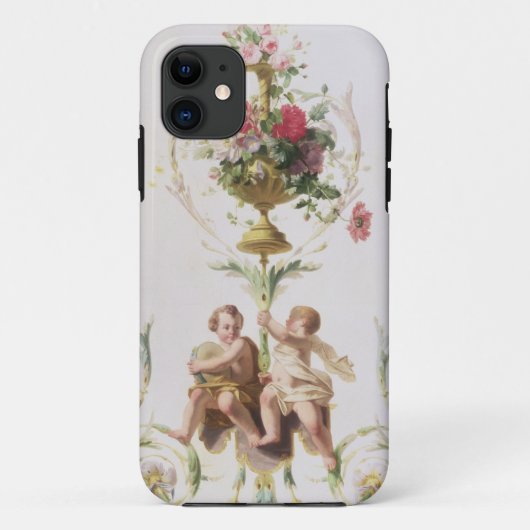 Coques Case-Mate iPhone Putti parmi des butins des fleurs et du feuille (Dos)