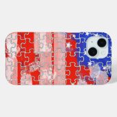 Coques Case-Mate iPhone puzzle américain (Verso (horizontal))