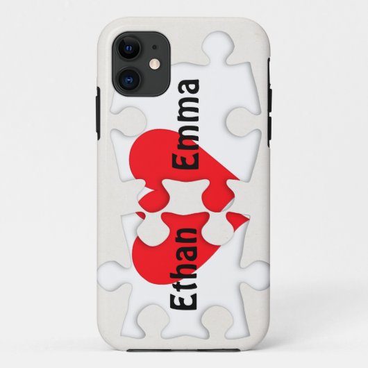Coques Case-Mate iPhone Puzzle Heart (Dos)