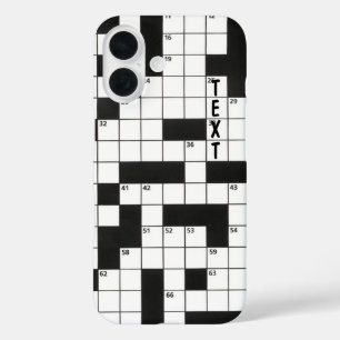 Coques iPhone 16 Puzzle Mot Croisé Avec Mot Texte