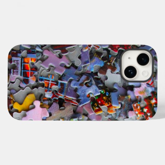 Coques Case-Mate iPhone Puzzle pieces de Jigsaw (Verso (horizontal))