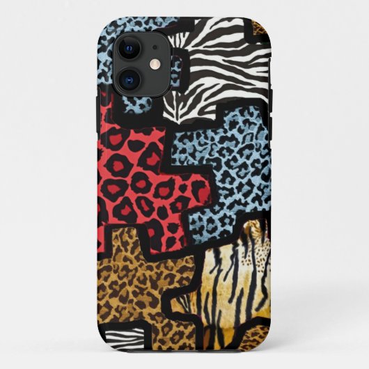 Coques Case-Mate iPhone Puzzle Rockabilly Impression Animale RAB (Dos)