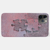 Coques Case-Mate iPhone Puzzle rose pour le mois de Sensibilisation sur l' (Dos (Horizontal))