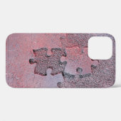 Coques Case-Mate iPhone Puzzle rose pour le mois de Sensibilisation sur l' (Verso (horizontal))