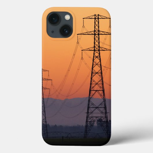 Coques Case-Mate iPhone Pylônes d'alimentation au coucher du soleil (Verso)