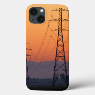 Case-Mate iPhone Case Pylônes électriques au coucher du soleil