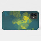 Coques Case-Mate iPhone Pyramide Abstraite bleu jaune Motif Coque-Mate iPh (Dos (Horizontal))