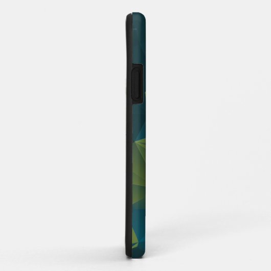 Coques Case-Mate iPhone Pyramide Abstraite bleu jaune Motif Coque-Mate iPh (Dos/Droite)