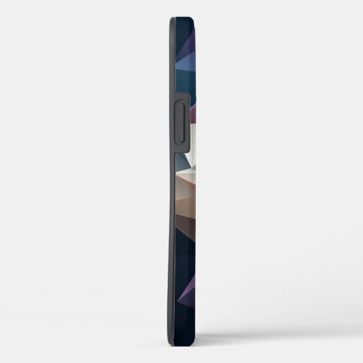 Coques Case-Mate iPhone Pyramide Abstraite bleu vert (Verso / Droite)