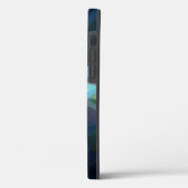 Coques Case-Mate iPhone Pyramide Abstraite bleu vert (Verso / Gauche)