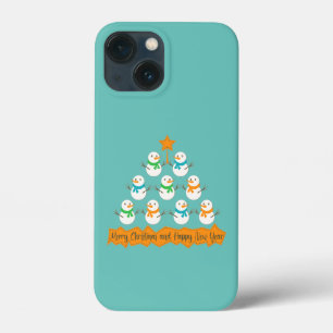 Case-Mate iPhone Case Pyramide des sapins de Noël faite de bonhommes de 