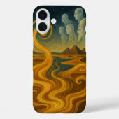 Coques Case-Mate iPhone Pyramides antiques Mystique Or céleste (Verso)