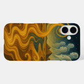 Coques Case-Mate iPhone Pyramides antiques Mystique Or céleste (Verso (horizontal))