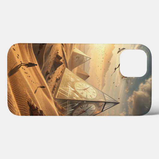 Coques Case-Mate iPhone Pyramides du silence (Verso (horizontal))