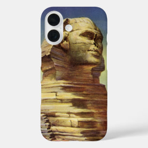 Coques iPhone 16 Pyramides vintages, le grand sphinx de Gizeh, Egyp