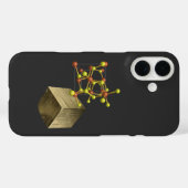 Coques Case-Mate iPhone Pyrite Structure minérale en cristal (Verso (horizontal))