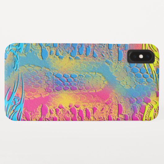 Coques Case-Mate iPhone PYTHON - moderne fractale décorative - (Dos (Horizontal))