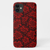COQUES Case-Mate iPhone PYTHON RED PEAU (Dos)