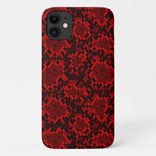 COQUES Case-Mate iPhone PYTHON RED PEAU (Dos)