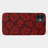 COQUES Case-Mate iPhone PYTHON RED PEAU (Dos (Horizontal))