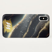 Coques Case-Mate iPhone *~* QR Back OR veines Marbre AP66 Parties scintill (Dos (Horizontal))