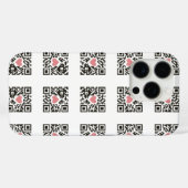 Coques Case-Mate iPhone QR Love Code (Verso (horizontal))