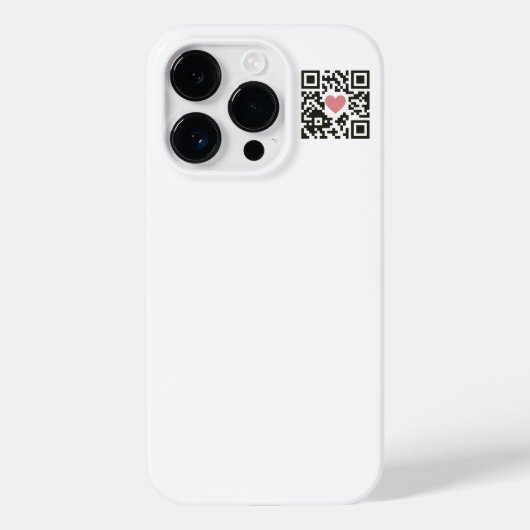 Coques Case-Mate iPhone QR Love Code (Verso)