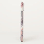 Coques Case-Mate iPhone *~* QR Silver AP66 Parties scintillant Rose Agate (Dos/Droite)