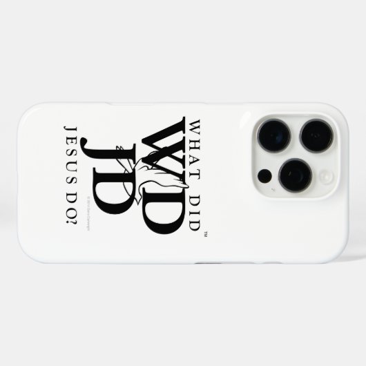 Coques Case-Mate iPhone Qu'A Fait Jésus ? (Verso (horizontal))